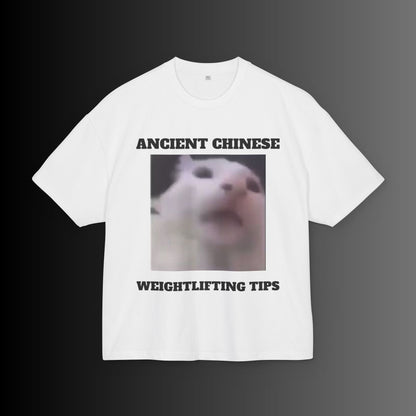 Ancient Chinese Weightlifting Tips - Oversize Tee